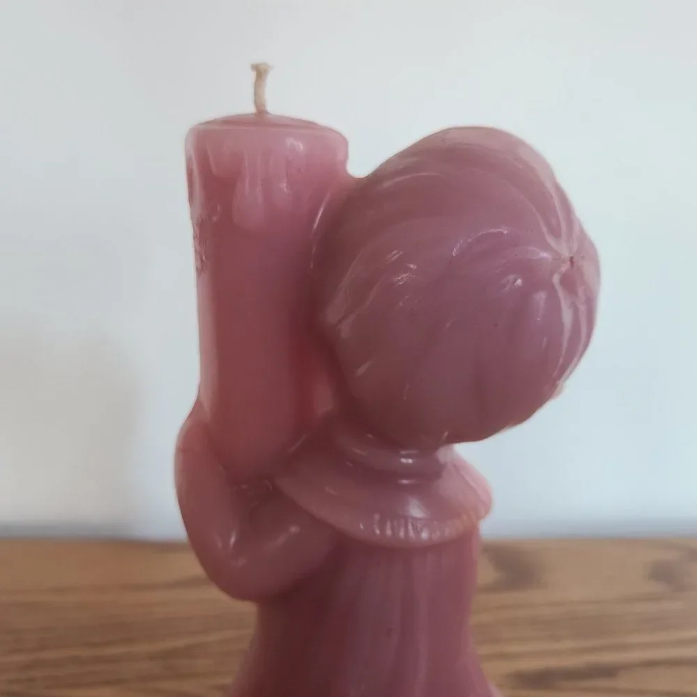 Vintage Candle - Novelty Wax Candle - CHOIRBOY CARRYING A CANDLE - Rare Unique